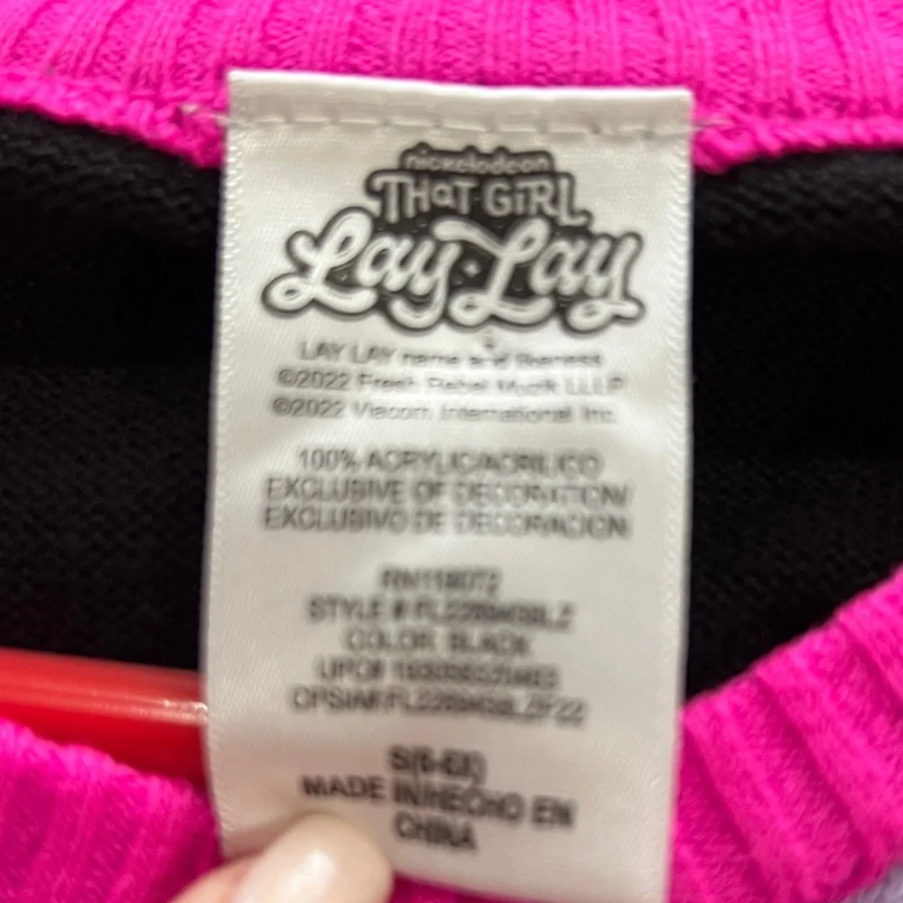 That Girl Lay Lay Color Graphic sweater Dress size small (6-8x)